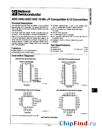Datasheet ADC1005BCJ manufacturer National Semiconductor